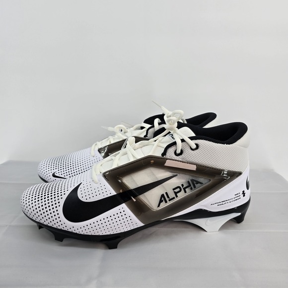 Nike Alpha Menace Elite 4 Football Cleats Size 15 White Navy‎ Black FZ7701-105 main image 7